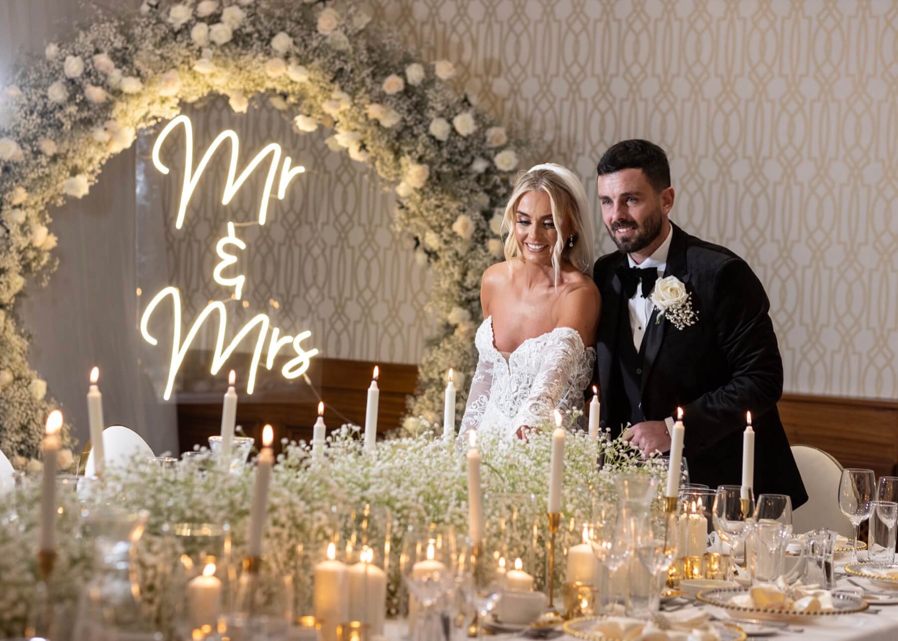 Culloden Estate wedding reception room Belfast five star wedding venue Northern Ireland